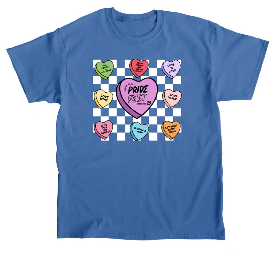 Pride Fest Hearts 2025, a Sapphire Classic Unisex Tee