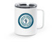 KPA Travel Mug, a White Stainless Steel Travel Mug