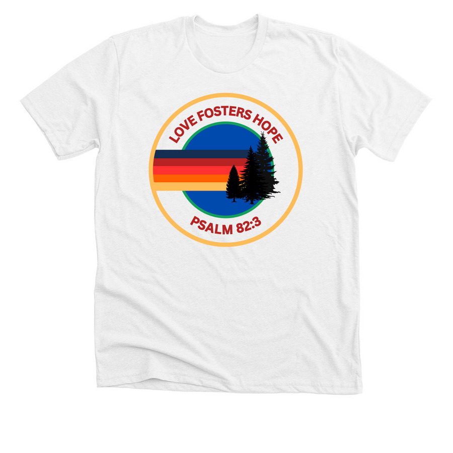 PSALM 82:3, a Solid White Blend Premium Unisex Tee