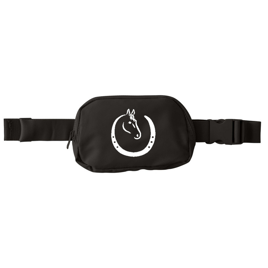 Hoofprints in the Sand Hip Pack, a Deep Black Matte Hip Pack