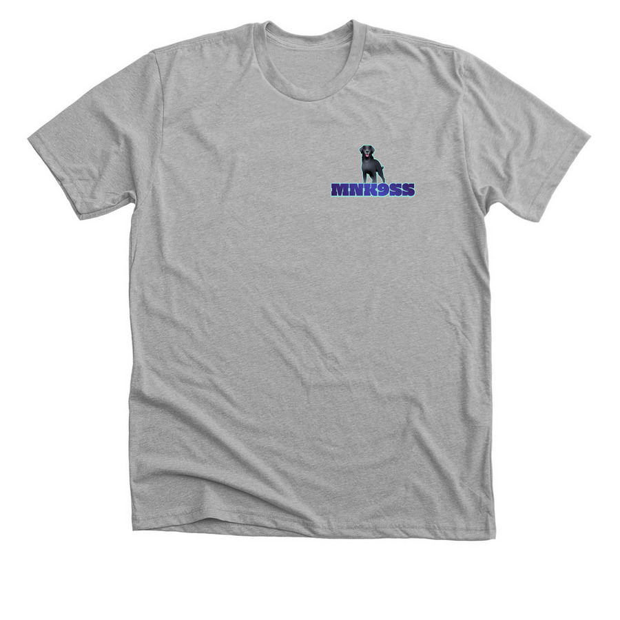 Support the Paws of MNK9SS, a Athletic Heather Premium Unisex Tee