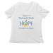 Planting Seeds of Hope, a White Women's Relaxed V-Neck Tee