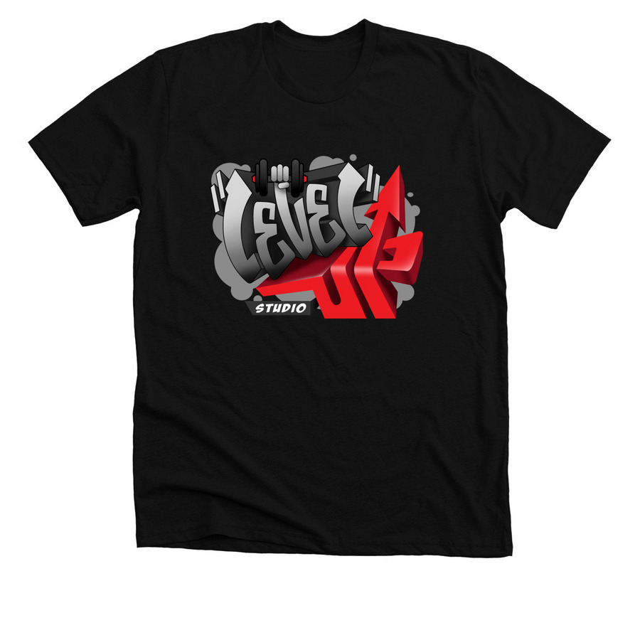 Level Up OG Merch, a Solid Black Blend Premium Unisex Tee