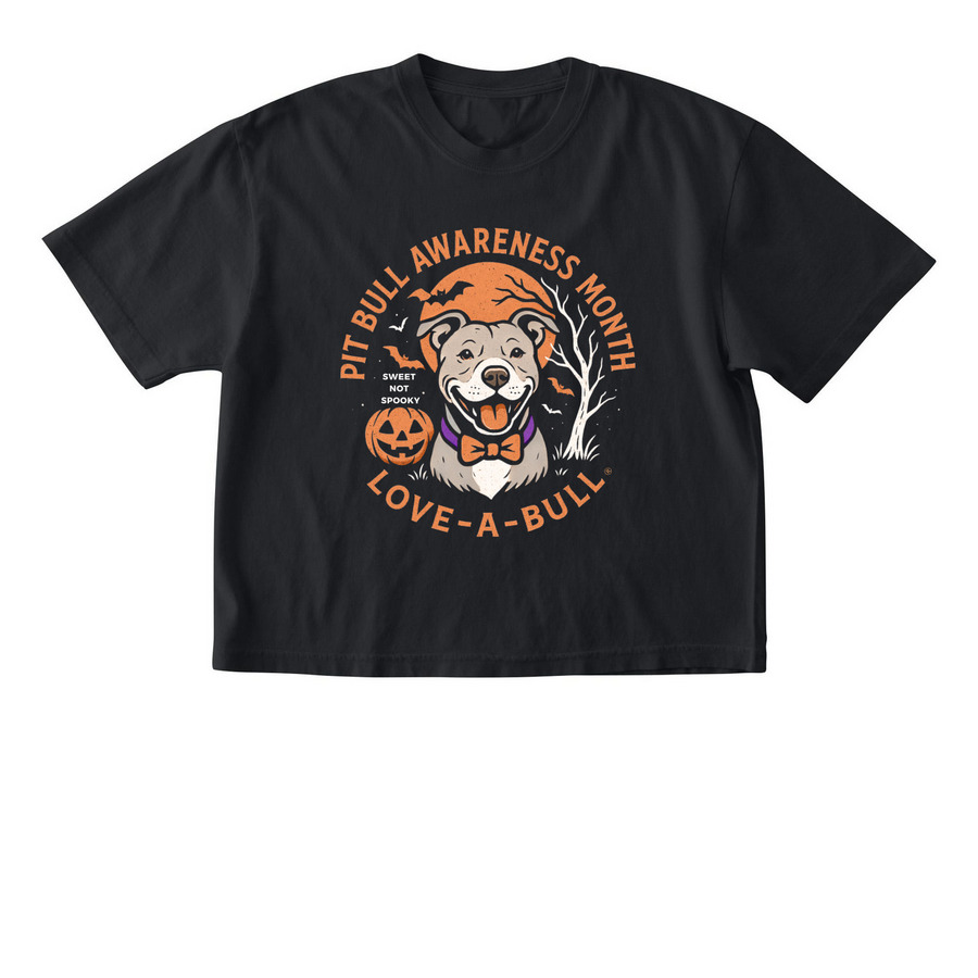 Sweet Not Spooky!, a Black Comfort Colors Boxy Tee