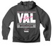 THRIVE FOR GREATNESS - PINK, a Asphalt Premium Heavyweight Pullover Hoodie (back-view)