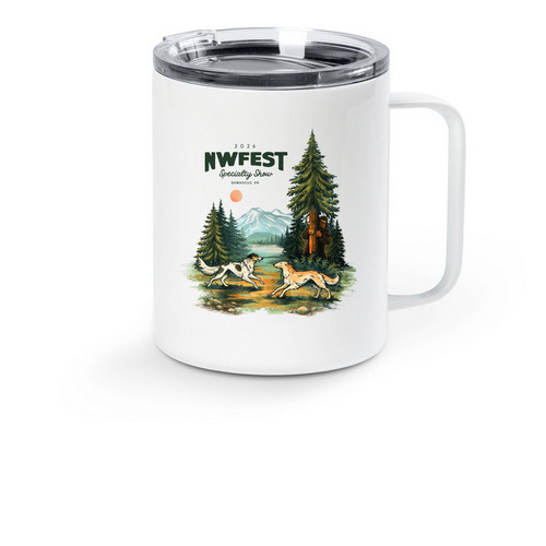 NWFest 2026 Travel Mug Color Swap!, a White Stainless Steel Travel Mug