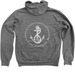 US Coastguardsman Quebec 208, a Deep Heather Zip Up Hoodie (back-view)