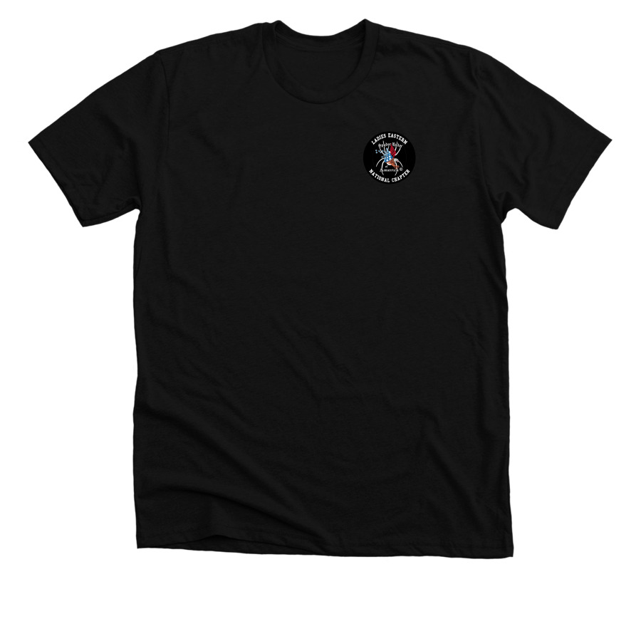 Sunset Ride - Back Design, a Solid Black Blend Premium Unisex Tee