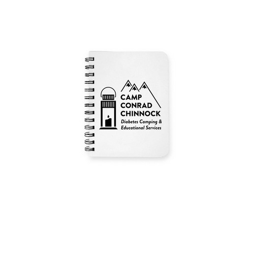 Camp Conrad Chinnock Spiral Notebook, a White Spiral Notebook