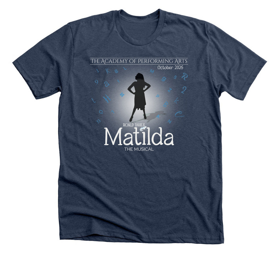 APA Matilda, a Heather Navy Premium Unisex Tee