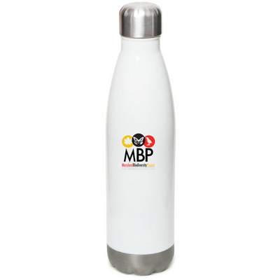 Stainless Steel Water Bottle, a White Stainless Steel Water Bottle