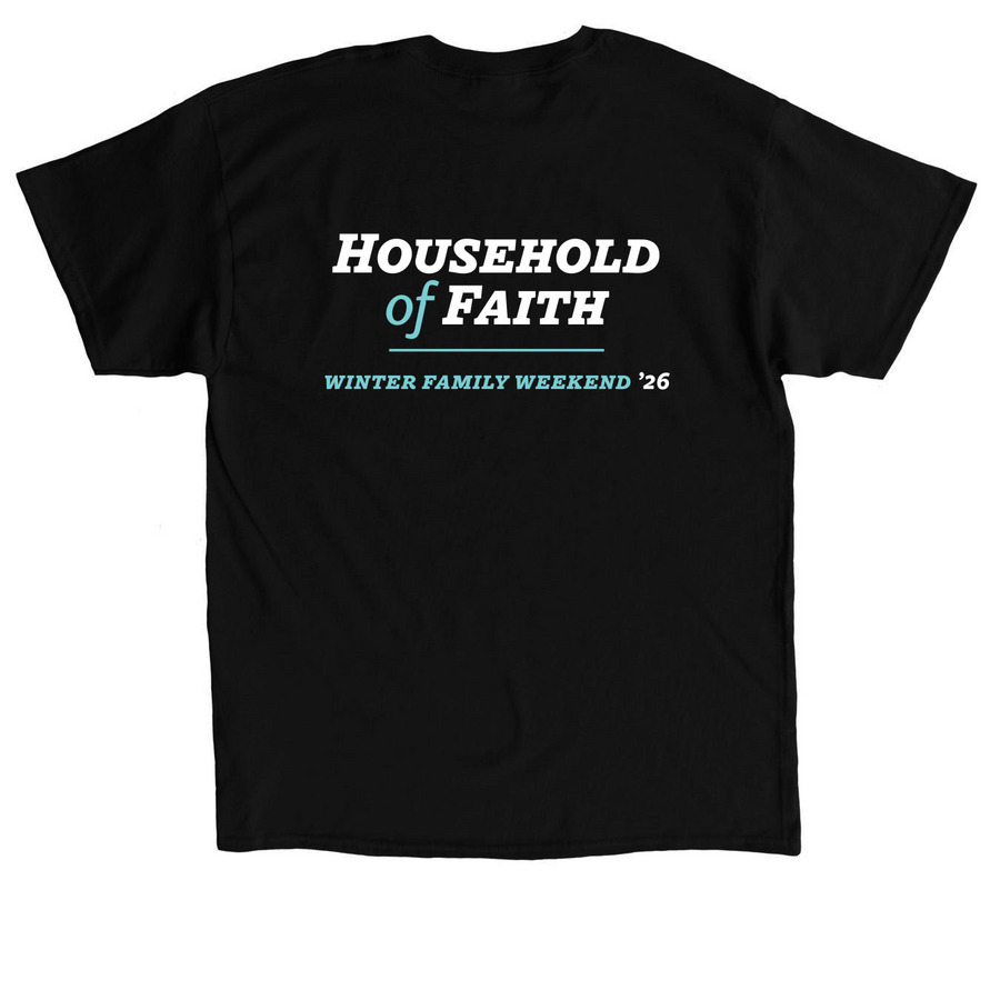 WFW '26 Commemorative Tees & Hoodies, a Black Classic Unisex Tee (back-view)