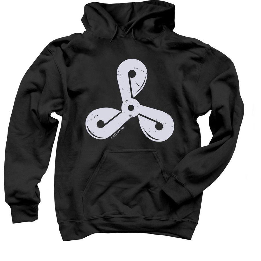 Propped Up, a Black Pullover Hoodie