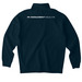 Transfer Center- Quarter Zip, a Classic Navy Midweight Quarter Zip Pullover (back-view)