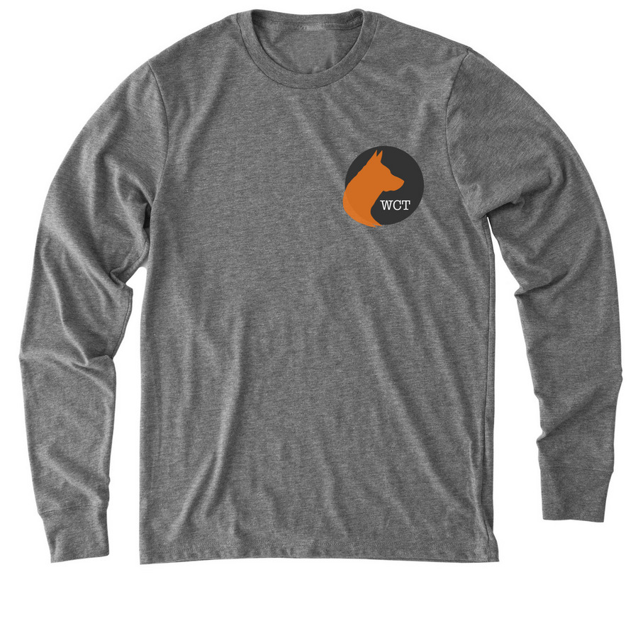WCT Logo Apparel - Light, a Aluminum Grey Allmade Eco Triblend Long Sleeve Tee