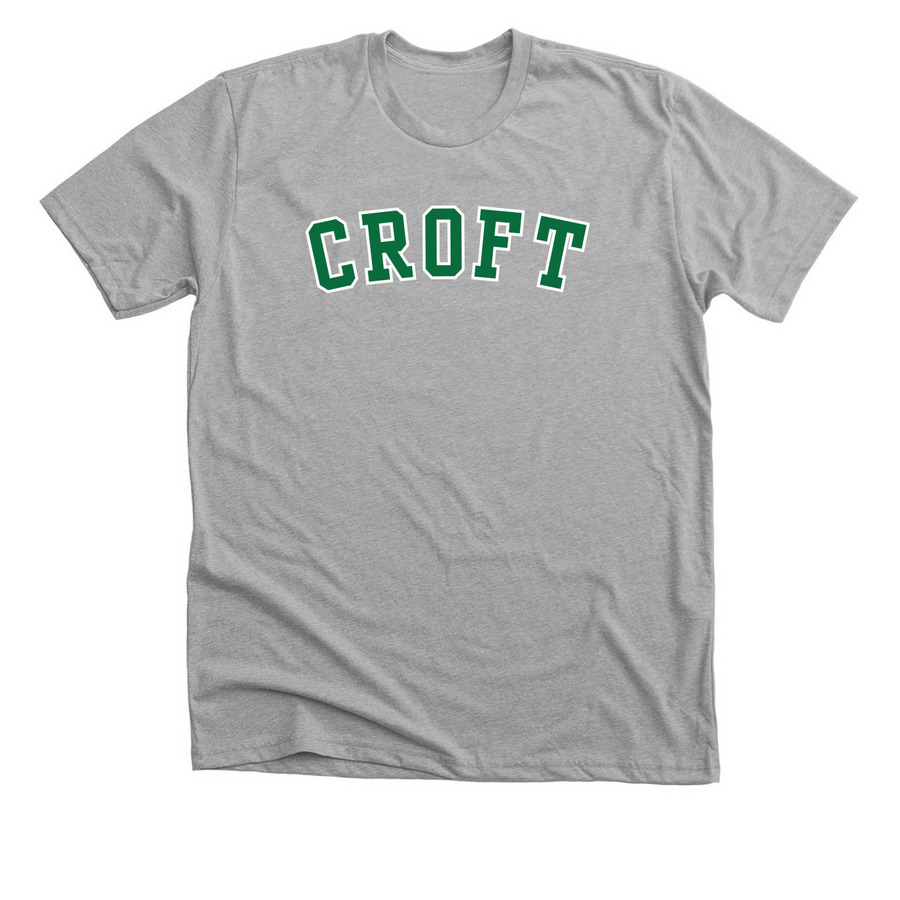 Croft Simple (green)&nbsp;, a Athletic Heather Premium Unisex Tee