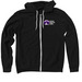BFF Double Logo Zip-Up (Dark Colors), a Black Zip Up Hoodie