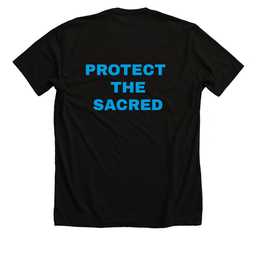 Help Heal Veterans&nbsp;, a Solid Black Blend Premium Unisex Tee (back-view)