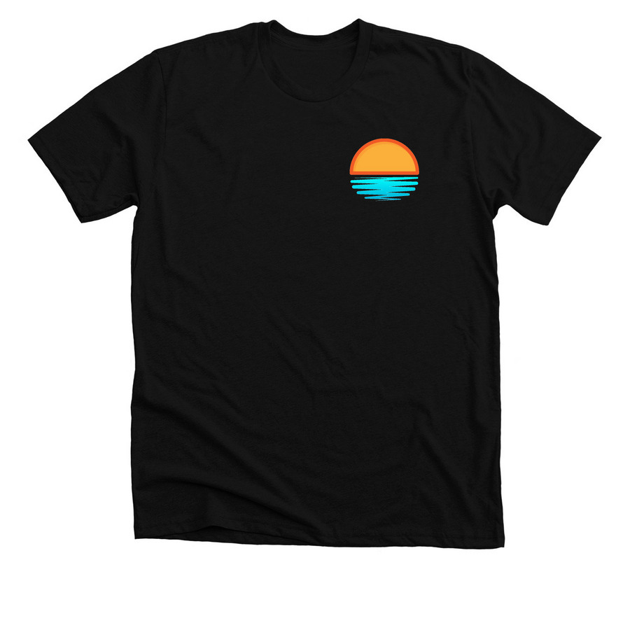 Summer Line, a Solid Black Blend Premium Unisex Tee