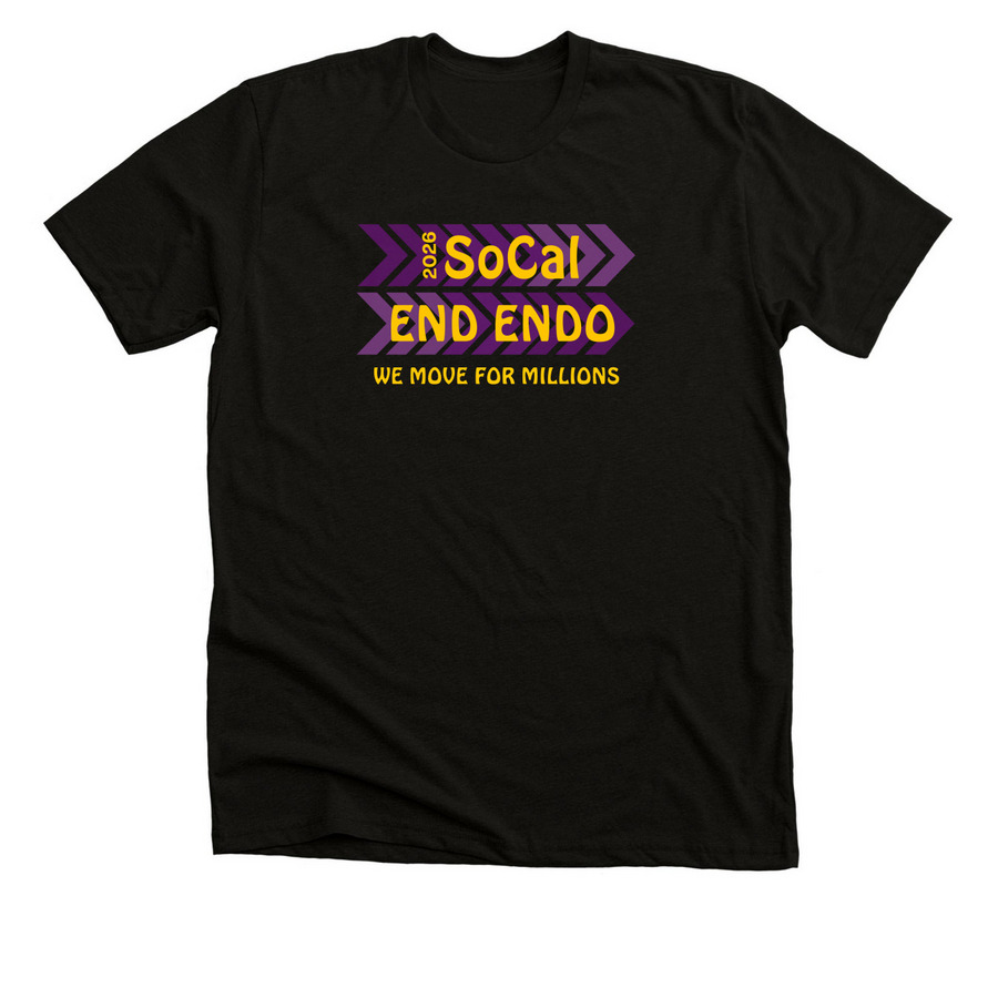 SoCal End Endo Team, a Black Heather Premium Unisex Tee