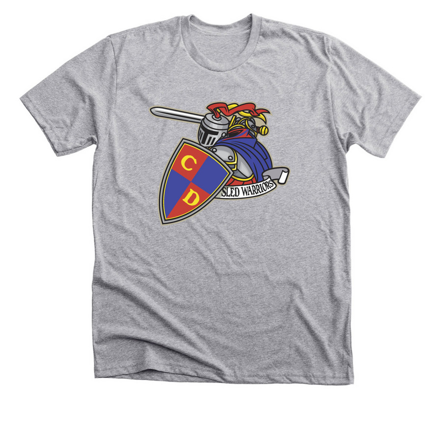 Capital District Sled Warriors Merchandise, a Athletic Heather Premium Unisex Tee