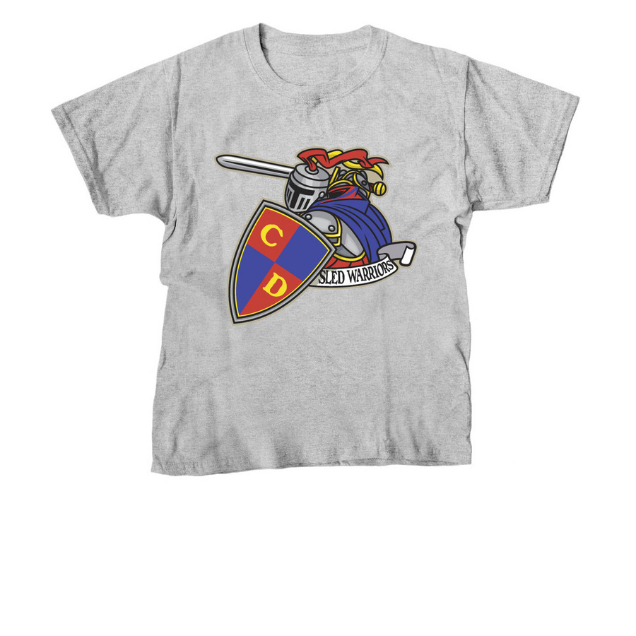 Capital District Sled Warriors Merchandise, a Sport Grey Youth Unisex Tee