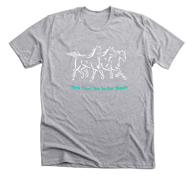Help us save our beautiful horses, a Athletic Heather Premium Unisex Tee