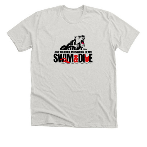 JDHS Swim/Dive, a Heather Cement Premium Unisex Tee