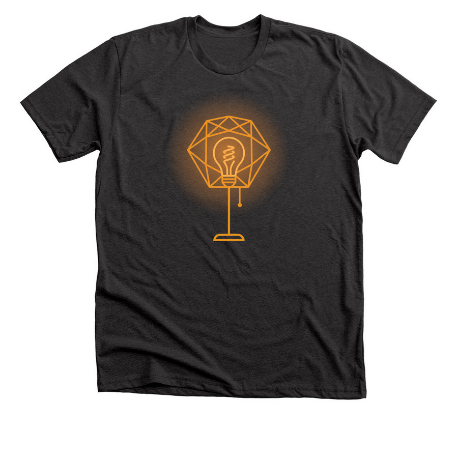 Be the Light, a Dark Grey Heather Premium Unisex Tee