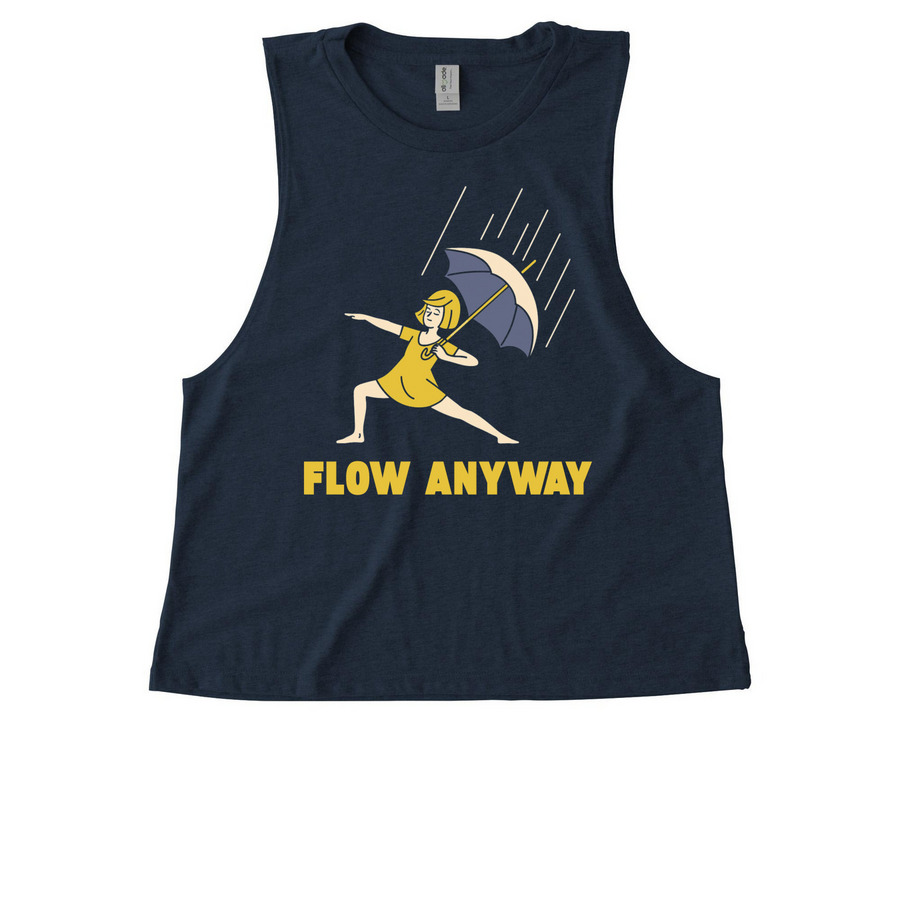 Salty Yogis, a Rebel Blue Allmade Eco Triblend Women?s Muscle Tank