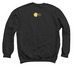 (White Logo) Crewnecks & Hoodies, a Black Crewneck Sweatshirt (back-view)
