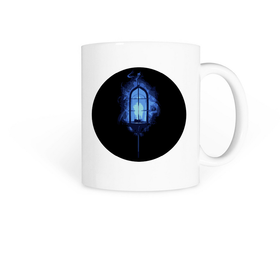 Juneau Ghost Light Mugs, a White Coffee Mug