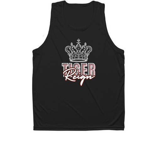 Tiger Reign Athletic Tee ? Black, a Black Unisex Performance Tank