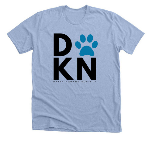 DKN, a Heather Baby Blue Premium Unisex Tee