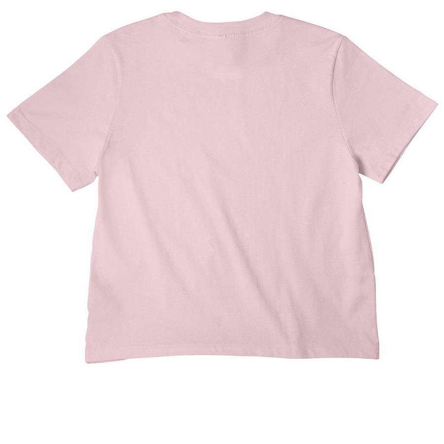 TEST TES TEST, a Soft Pink Women's Heavyweight Tee (back-view)