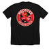 Rooster Pitts, a Solid Black Blend Premium Unisex Tee (back-view)