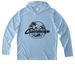 Dive Into Adventure ? Official UV Shirt, a Light Blue UV Performance Long Sleeve Hoodie