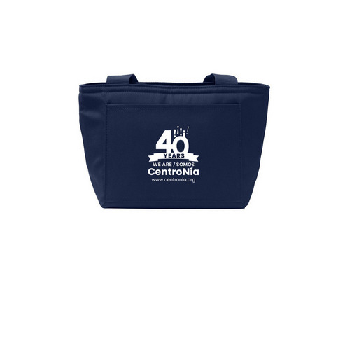 40th Anniversary Lunch Tote, a River Blue Navy Insulated Lunch Tote
