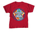 Love Your Local Library in Pink & Red, a Red Youth Unisex Tee