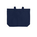 Canvas Tote, a River Blue Navy Cotton Canvas Tote Bag (back-view)