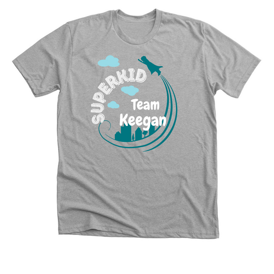 Team Keegan, a Athletic Heather Premium Unisex Tee