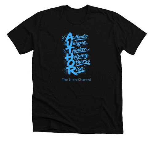 Author, a Solid Black Blend Premium Unisex Tee