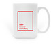 Self-recommending CWT Mug, a White Large Coffee Mug