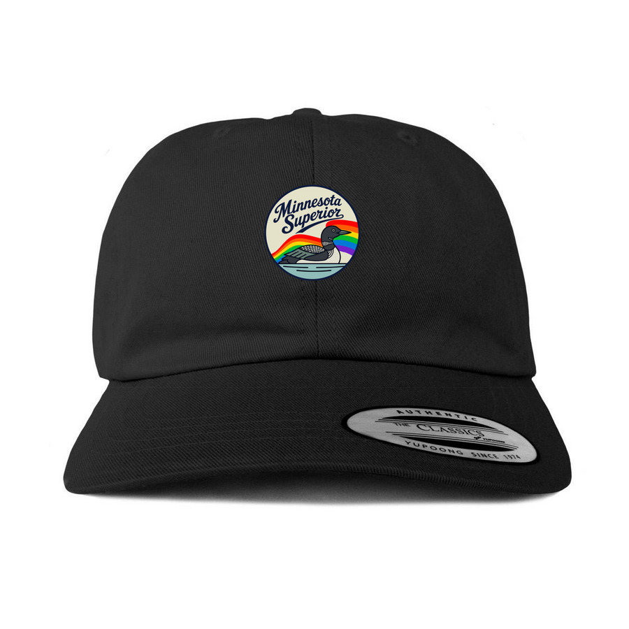 Minnesota Superior Hats, a Black Printed Classic Baseball Cap