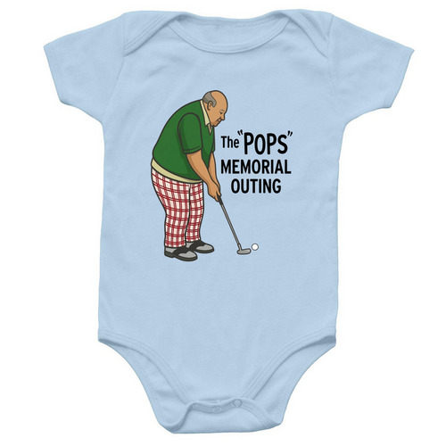 Baby, a Light Blue Infant Onesie
