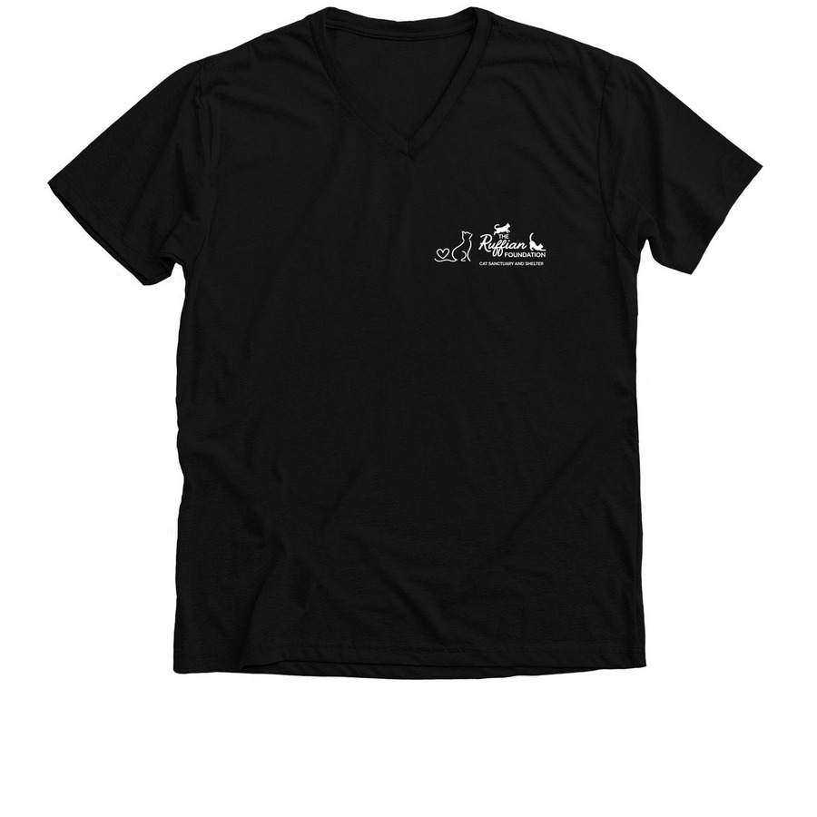Volunteer Together, a Solid Black Blend Premium V-Neck Tee