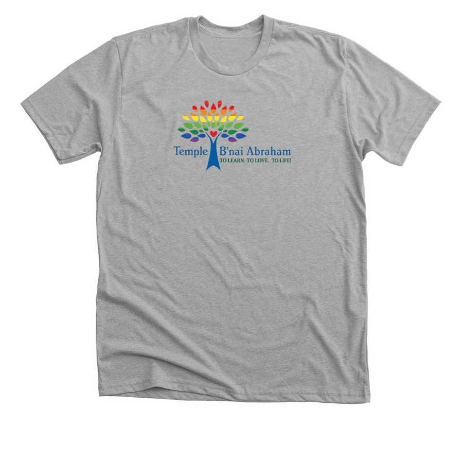 Temple B'nai Abraham&nbsp;Pride, a Athletic Heather Premium Unisex Tee