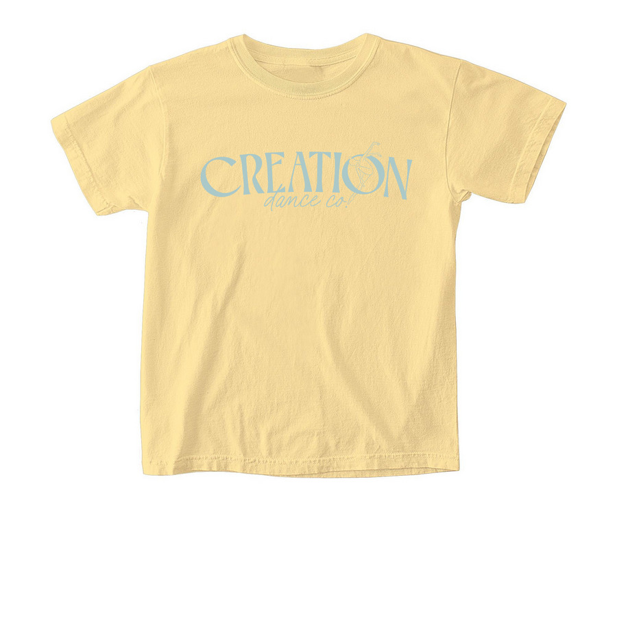 Youth Yellow Comfort Colors T-Shirt, a Butter Comfort Colors Youth Tee