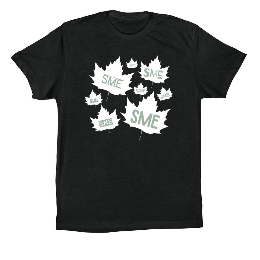 Light Sycamore Leaves, a Vintage Black Premium Cotton Tee