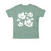 Light Sycamore Leaves, a Heather Dusty Blue Premium Youth Tee